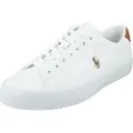 Ralph Lauren Polo Ralph Laurentil mænd. 816877702001 Longwood træningssko i læder, hvid (46), Fast, Blonder, Casual