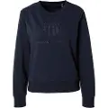 Gant Ganttil kvinder. 4200663 Tonal Archive Shield Sweatshirt navy (S), Casual, Bomuld, Lange ærmer, Blå
