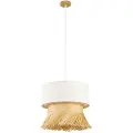 Home Decor Polyester Bamboo 40x40x39 Cm Loftslampe