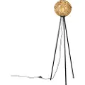 QAZQA Art Deco gulvlampe stativ guld - Maro
