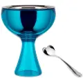 Alessi Isskål BIG LOVE, med ske, blå, Alessi
