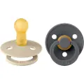 BIBS Colour 2-Pack - Vanilla/Iron Sutter