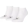 Puma Cushioned Sneaker Socks Unisex (3-pack), Clothing, White, 43-46