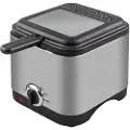 Kuken Rustfrit Stål Frituregryde Med Glaslåg 1l 900w