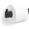 Zack Toiletpapirholder LINEA 14 cm, sort, rustfrit stål,