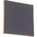 QAZQA Design væglampe grå aluminium 15 cm inkl. LED 9W - Skyf