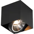 QAZQA Design Spotlight Sort Kvadrat AR111 - Box