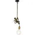 QAZQA Vintage pendellampe guld - Animal Monkey