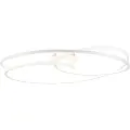 QAZQA Loftslampe hvid 78 cm inkl. LED 3-trins dæmpbar - Rowin