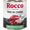 Rocco Classic Trio di Carne 6 x 800 g - Okse, Kylling & Vildt