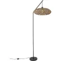 QAZQA Oriental gulvlampe sort bambus - Ostrava
