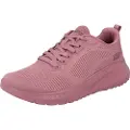 SKECHERS Skecherstil kvinder. 117209 Bobs Squad Chaos bordeauxrøde træningssko (40), Stof, Fast, 1-3 cm, Blonder, Casual, Sport, Løb, Multisport, Bur