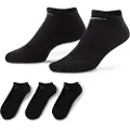 Nike Everyday Cushion-No-Show-træningsstrømper (3 par) - sort