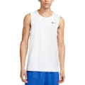 Nike Dri-FIT Hyverse-fitnesstanktop uden ærmer til mænd - hvid