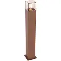 QAZQA Industriel udendørs gulvlampe rustbrun 70 cm IP44 - Danmark