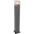 QAZQA Moderne udendørs gulvlampe 70 cm mørkegrå IP44 - Danmark