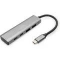 Digitus USB-C to 4 x USB-C Hub USB hub - 4 ports - Grå