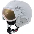 Cairn Helios Evolight NXT, skihjelm med visir, mat hvid