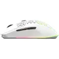 SteelSeries Aerox 3 Wireless 2022 - Snow - Gaming Mus - Optisk - 6 knapper - Hvid