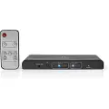 Nedis Hdmi-lyduddrager 2xhdmi Ind Til Hdmi Toslink 2xrca Ud 4k Metal 3.5 Mm 60hz