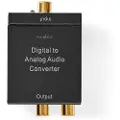 Nedis Digital Koaksial/toslink Til Analog Rca/lydkonverter Integreret Forstærker 3.5 Mm