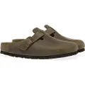 Birkenstock Birkenstocktil mænd. 960811 Træsko i læder Boston brun (40), Fast, Ingen, Casual