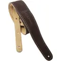 Martin 18A0017 Guitar Strap 2.5" Suede w/ Stitching Brown