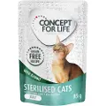 Concept for Life Sterilised Cats Kanin i gelé - Kornfri - Økonomipakke: 48 x 85 g
