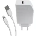 Muvit Pakke Usb-transformer Og Lightning-kabel 1.2m 2.4a 2.4a 12w