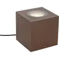 QAZQA Industriel have spotlight rustbrun firkantet IP65 AR111 - Lennard
