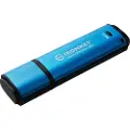 Kingston Ironkey Vault Privacy 50c 16gb Usb Type-c Sort, Blå