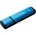 Kingston Ironkey Vault Privacy 50c 256gb Usb Type-c Sort, Blå