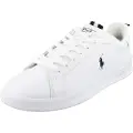 Ralph Lauren Polo Ralph Laurentil mænd. 809860883006 Lædertræningssko med hvidt logo (43), Fast, Blonder, Casual