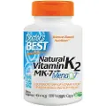 Doctors Best Naturligt K2 MK7-vitamin med MenaQ7, 45mcg - 180 kapsler