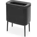 Brabantia Vasketøjsbeholder BO 60 l, sort, Brabantia