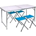 Aktive Bord Med Skammel 120x60x70 Cm