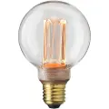 Globen Lighting - Pære E27 Laser LED Filament Globe 80 mm Klar 3,5 W - Transparent - Lyskilder & pærer - - Homeroom