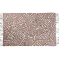 Home Decor Terrakotta Hvid Urban Fringes Tæppe 120x180x1 Cm