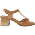 Hispanitas Hispanitastil kvinder. HV232811 Brune Iris læder sandaler - Hælhøjde 5cm (37), 5-8 cm, Spænder, Casual, Party
