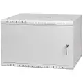 Direktronik Wall Rack 19" 6u 35cm Metal Door Grey