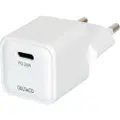 Deltaco USB-C mini wall charger 1x USB-C PD 20 W white