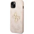 GUESS 4G Big Metal Logo iPhone 14 Hybrid Cover - Pink