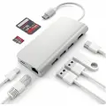Satechi USB-C Multi-Port Adapter 4K, Sølv ST-TCMAS Modsvarer: N/A