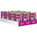 Whiskas 1+ dåser 12 x 400 g - Fjerkræ i sovs