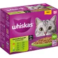 Whiskas Økonomipakke: Whiskas Senior portionsposer 96 x 85 g - 7+ Blandet udvalg i sauce