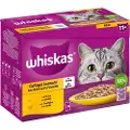 Whiskas Økonomipakke: 144 x 85 g Whiskas Senior - 11+ Fjerkræ udvalg i gelé