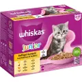 Whiskas Junior i portionspose 24 x 85 g - Fjerkræ udvalg i gelé