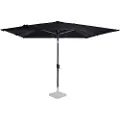 Vonroc Premium Stangparasol Rosolina 280x280cm - inkl. overtræk - vierkantet | Sort