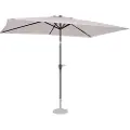 Vonroc Premium Stangparasol Rapallo 200x300cm - inkl. overtræk - rektanglær | Beige