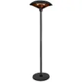Vonroc Terrassevarmer - Eolo - 2000W | Fritstående | Infrarød | Sort | IPX4 | 3 varmeniveauer | Inkl. Tilbehør